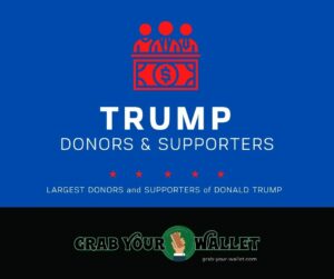 List of Large Trump Donors and Supporters